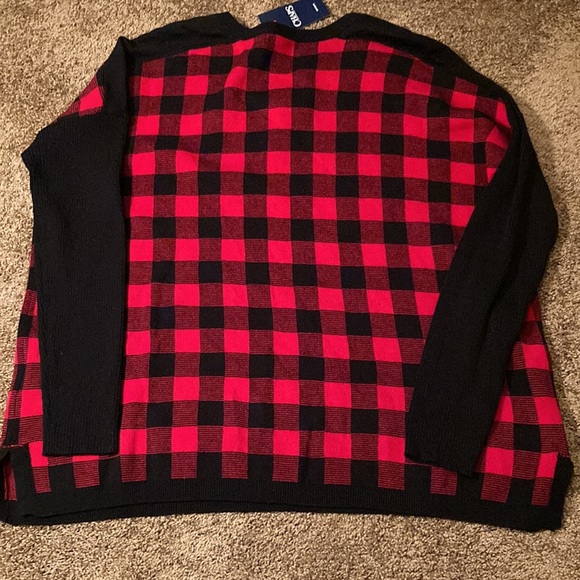 CHAPS. Red and black sweater. Size 1X. NWT - Picture 7 of 8